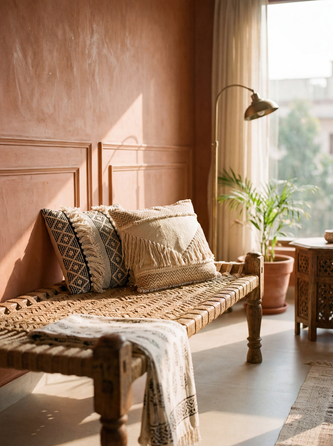 The Heritage Weaver: 18x18" Hand-Loomed Cotton Cushion – Artisans of Humanity