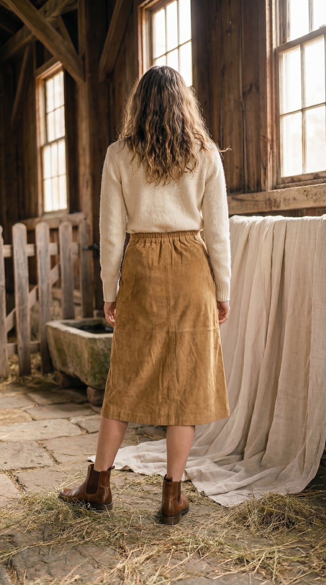 Zeneath Organic Cotton Corduroy Skirt