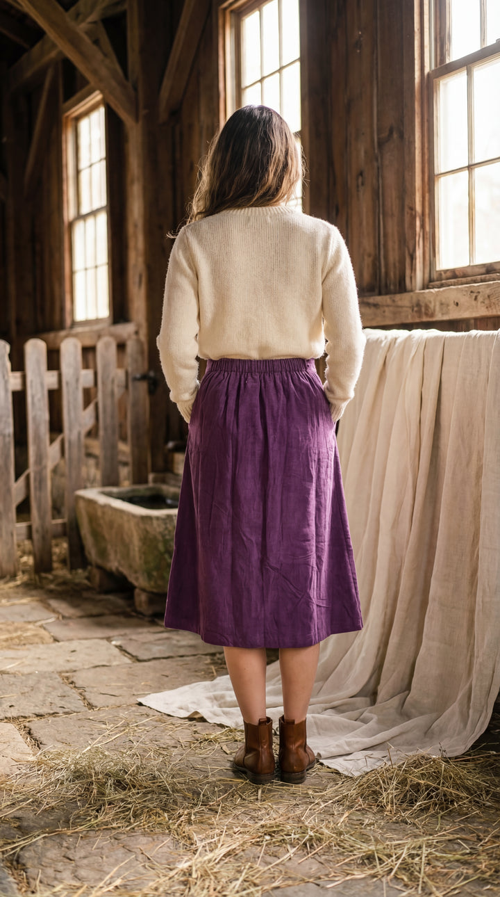 Zeneath Organic Cotton Corduroy Skirt