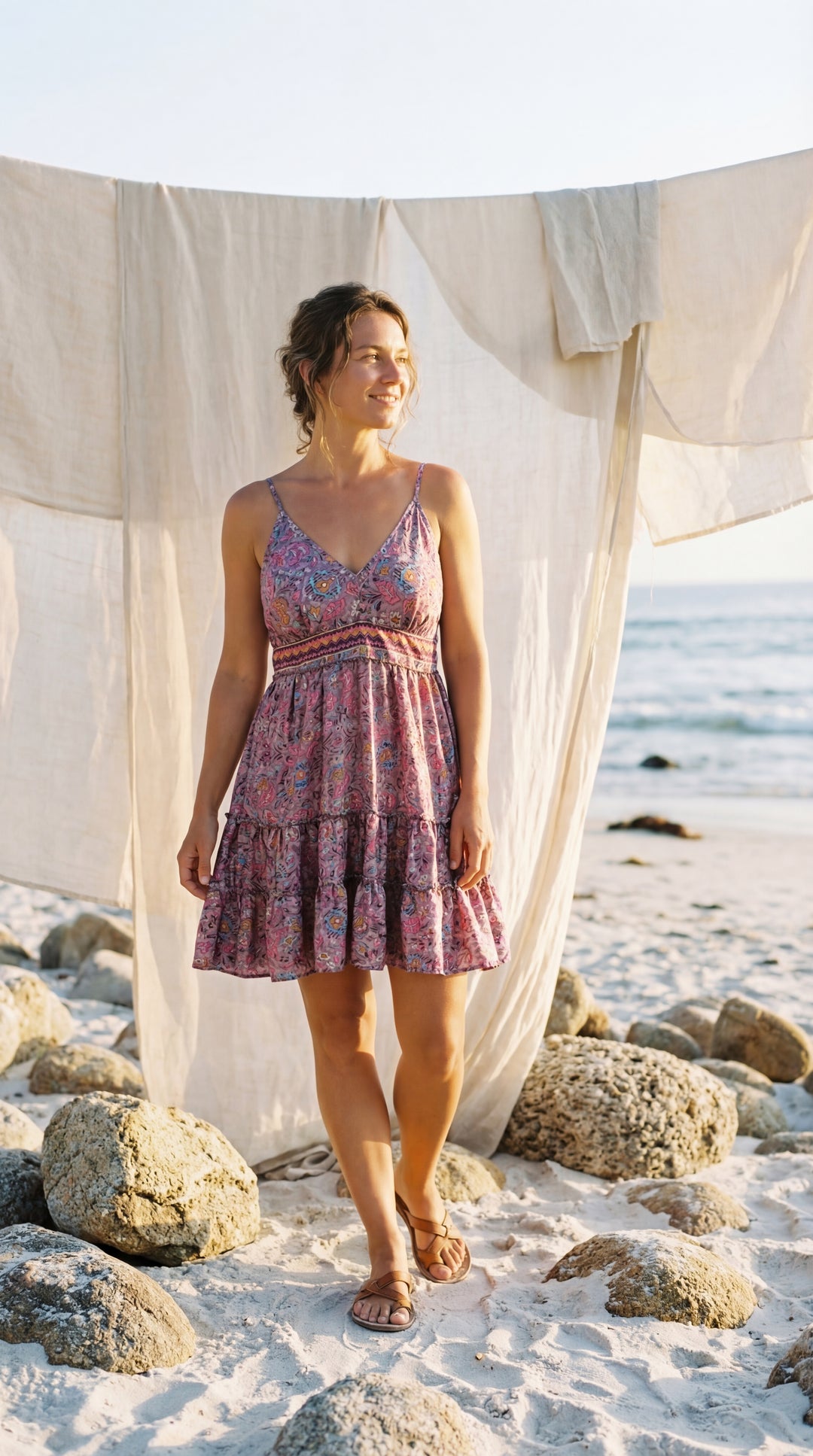 The "Inaya" Shirred Mini – Available in Soft Rose, Azure Blue & Sunset Orange