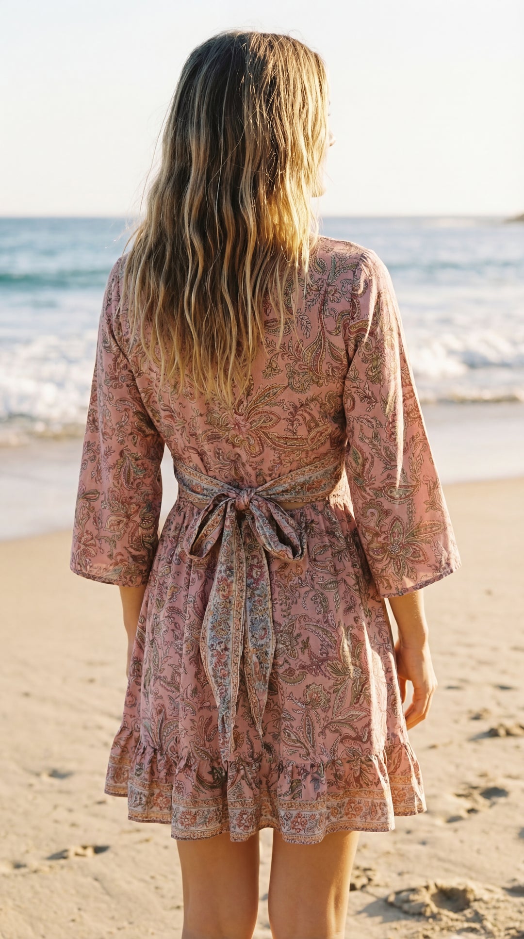 The "Kira" Front-Tie Short Dress– Available in 5 Sun-Stained Shades