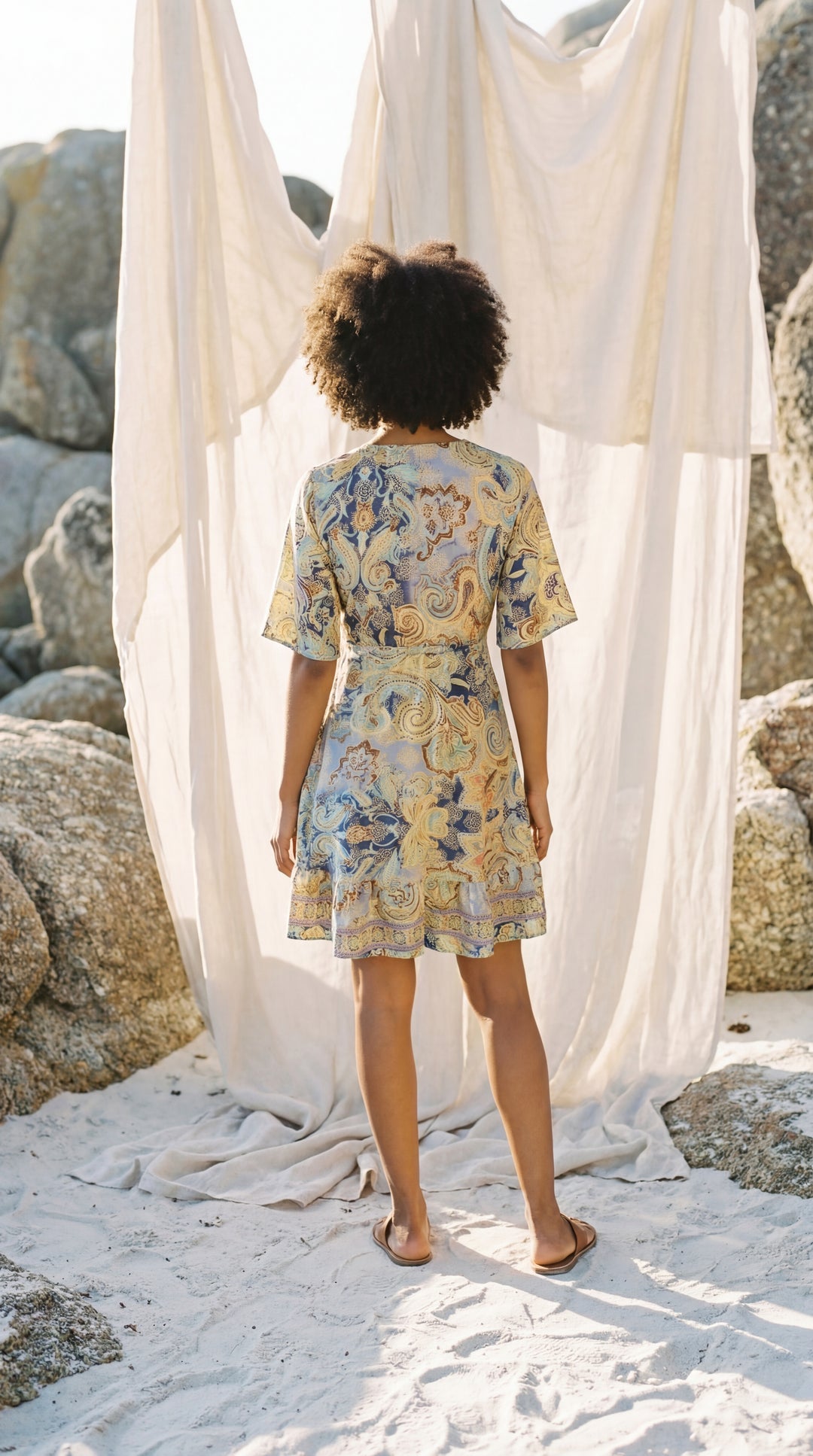 The "Kira" Front-Tie Short Dress– Available in 5 Sun-Stained Shades