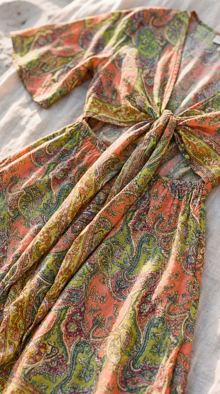 The "Kira" Front-Tie Short Dress– Available in 5 Sun-Stained Shades