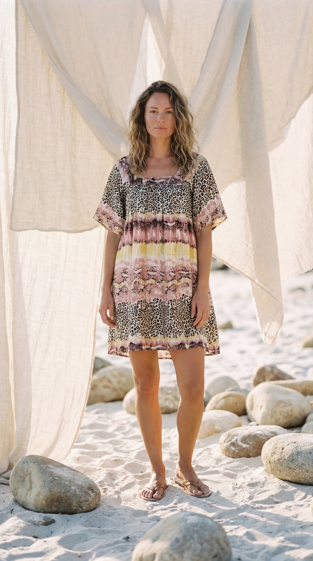The "Lila" Silk Smock Dress – Available in Royal Purple, Sky Blue & Peony Pink