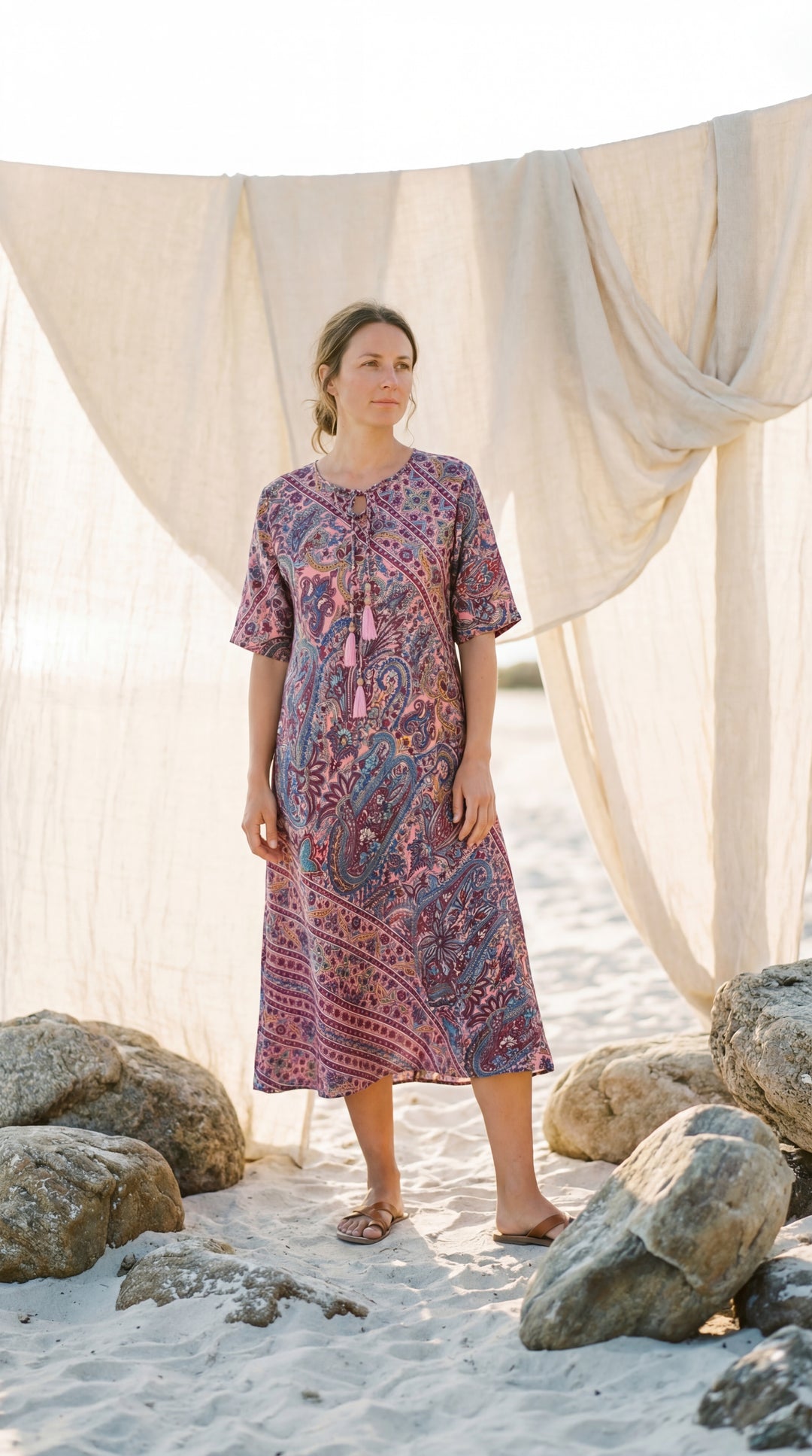 The "Inara" Silk Gown – Available in Ocean Blue, Peony Pink & Sun Yellow