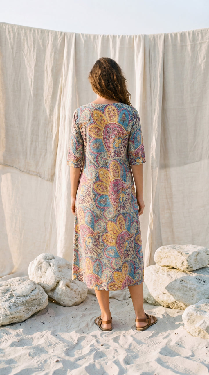 The "Inara" Silk Gown – Available in Ocean Blue, Peony Pink & Sun Yellow