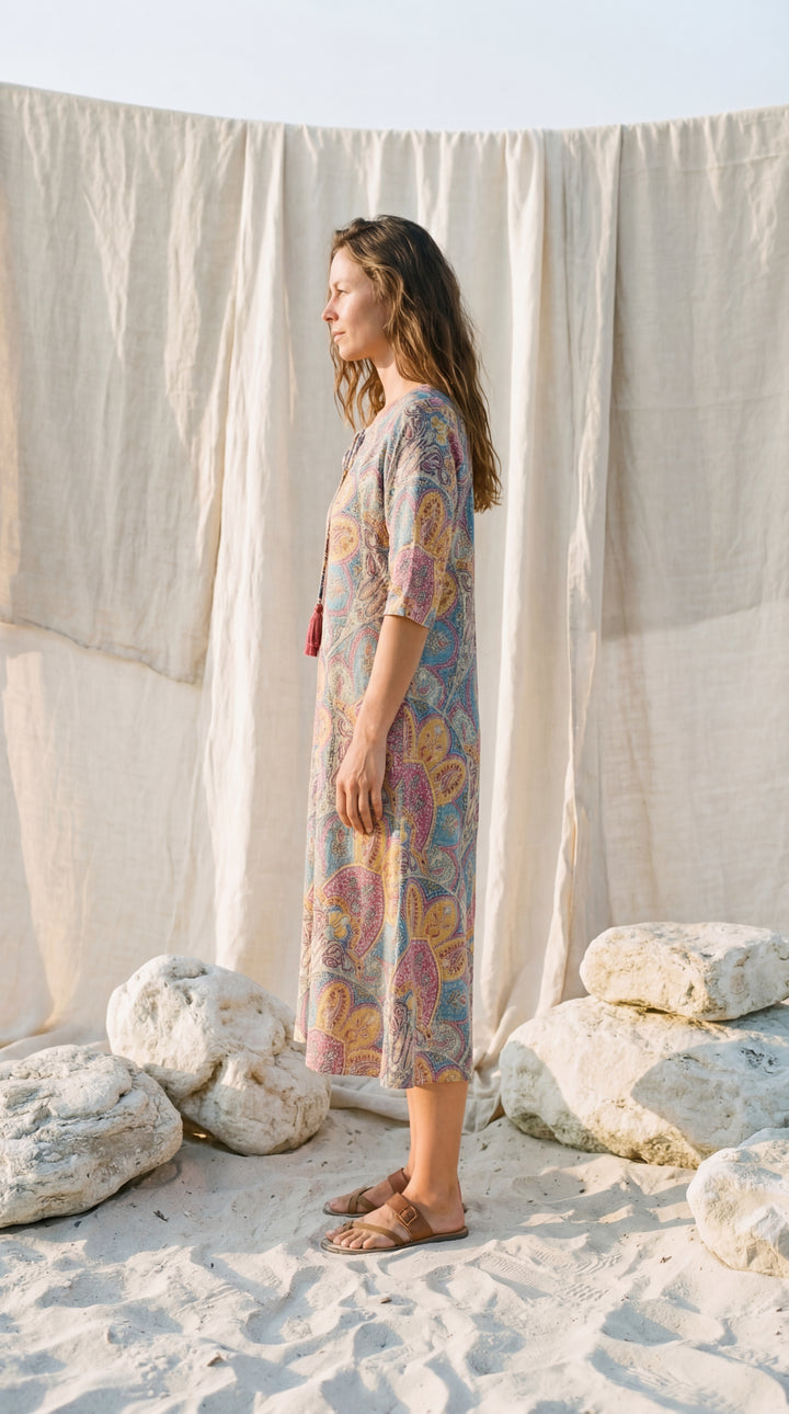 The "Inara" Silk Gown – Available in Ocean Blue, Peony Pink & Sun Yellow