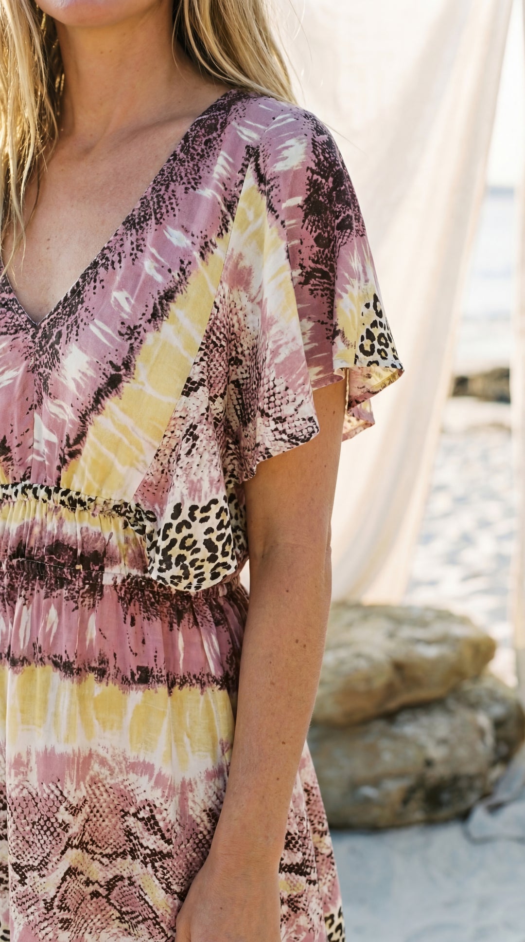 The "Sia" Frill Mini – Available in Sunset Orange, Dusty Rose & Peony Pink