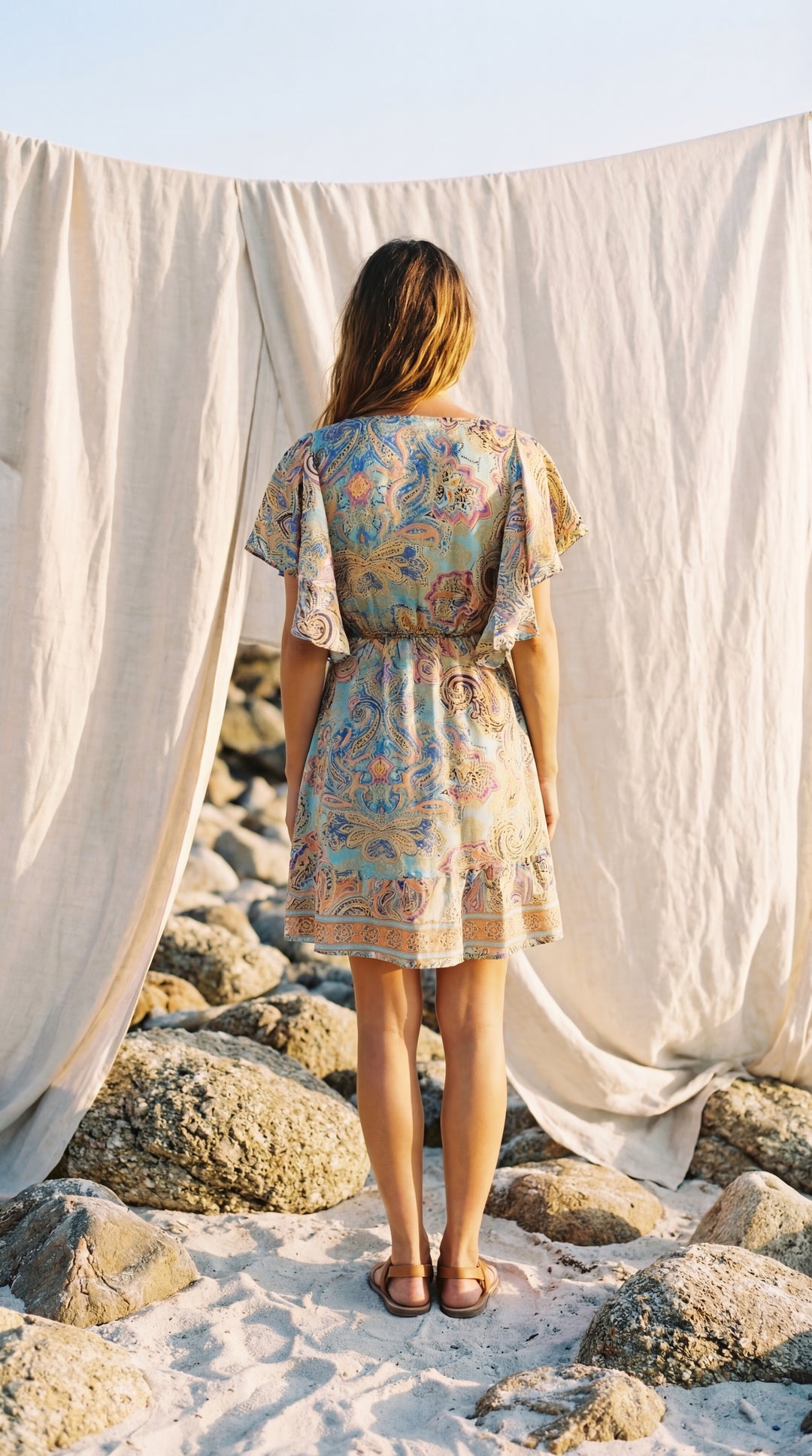 The "Sia" Frill Mini – Available in Sunset Orange, Dusty Rose & Peony Pink
