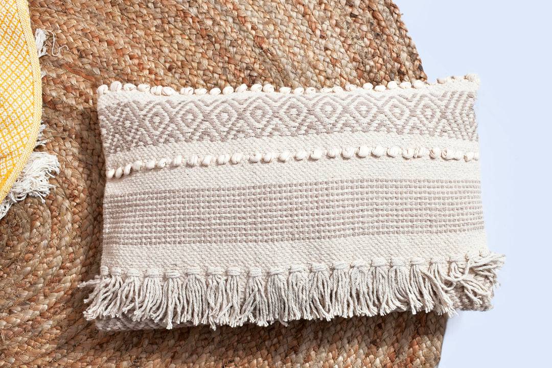 The Craft Pillow: 18" Hand-Loomed Macramé Throw Pillow – Supporting Women Empowerment (Copy)