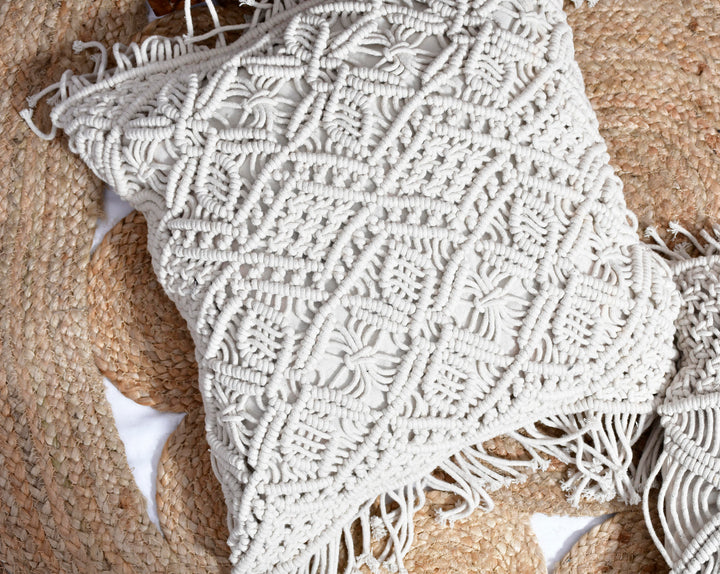 The Empowerment Pillow: Artisans of Humanity 18x18" Hand-Woven Cotton Throw Cushion