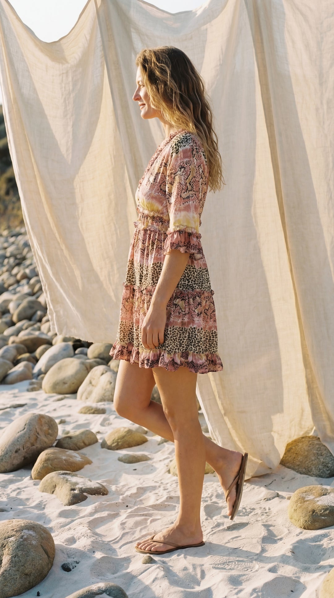 The "Zia" Ruffle Mini – Available in Azure Blue, Sun-Drenched Yellow & Rose Pink