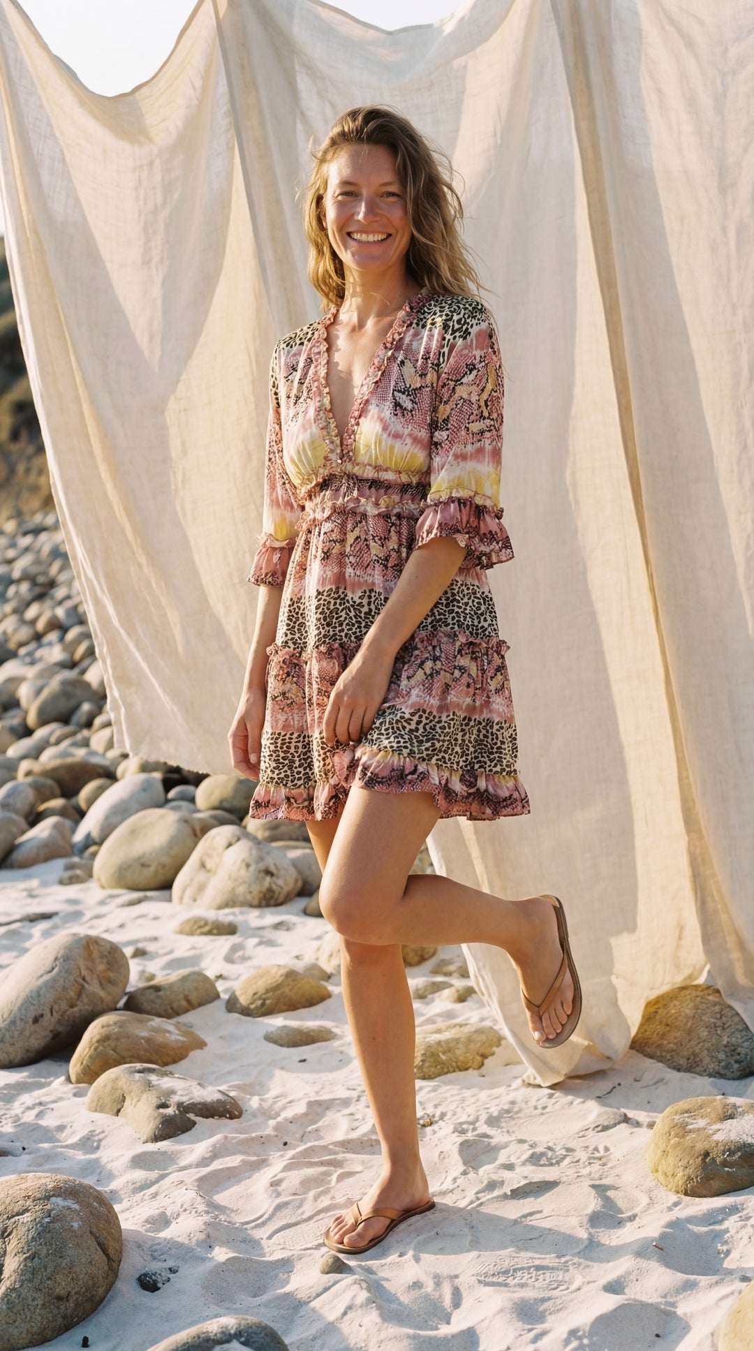 The "Zia" Ruffle Mini – Available in Azure Blue, Sun-Drenched Yellow & Rose Pink