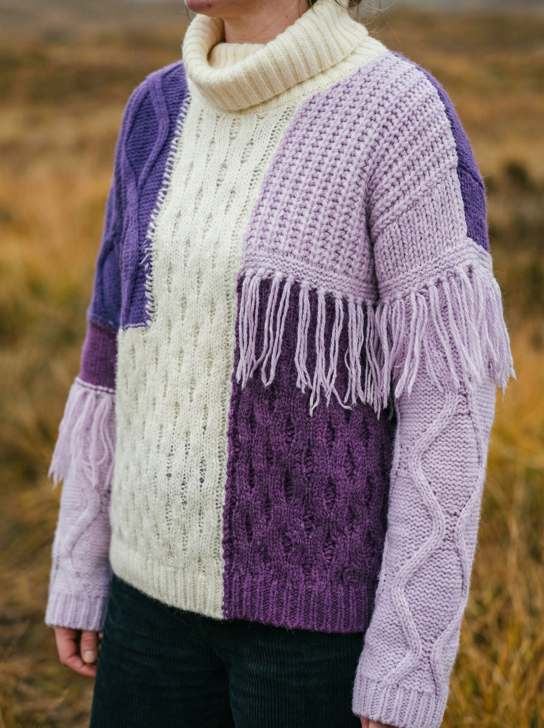 Luxury Cashmere & Wool Ribbed Crew-Neck Jumper – Relaxed One Size (UK 8-14)