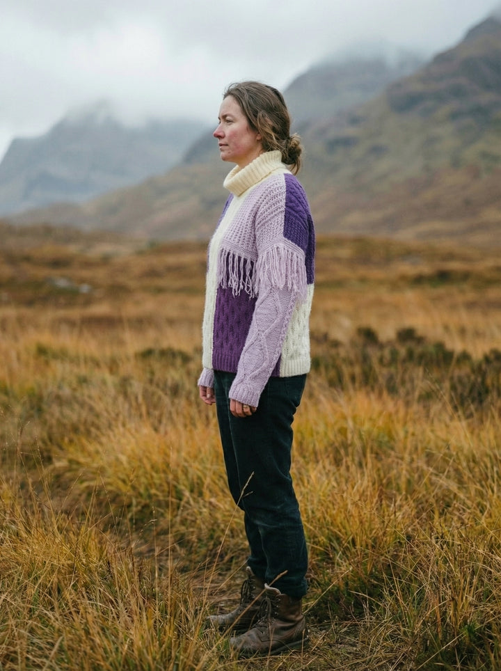 Luxury Cashmere & Wool Ribbed Crew-Neck Jumper – Relaxed One Size (UK 8-14)
