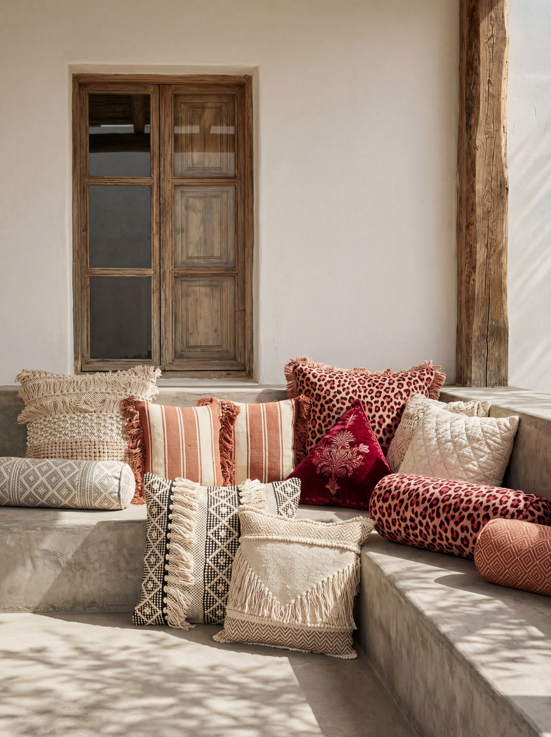 The Sacred Arch: 18x18" Heavyweight Textured Cotton Cushion – Artisans of Humanity Original