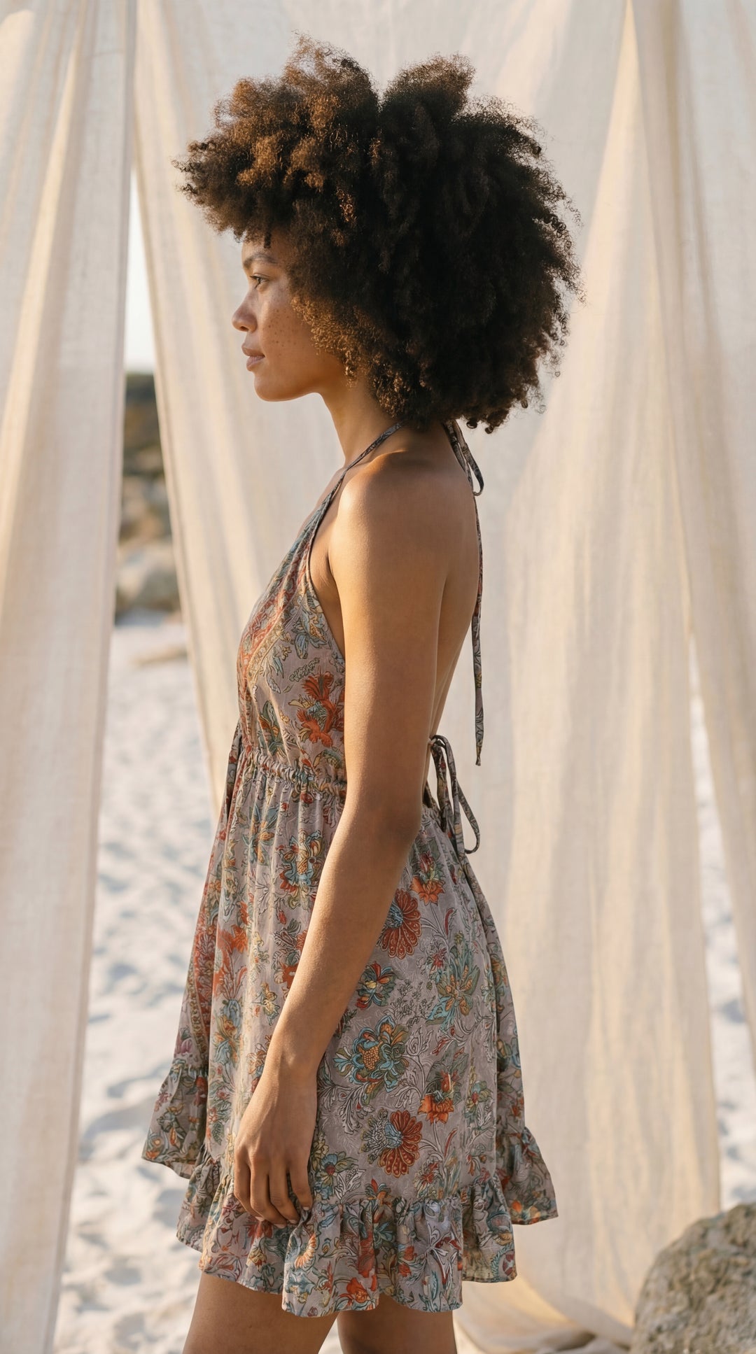 The "Rhea" Silk Mini – Available in Crimson Red, Slate Grey & Azure Blue