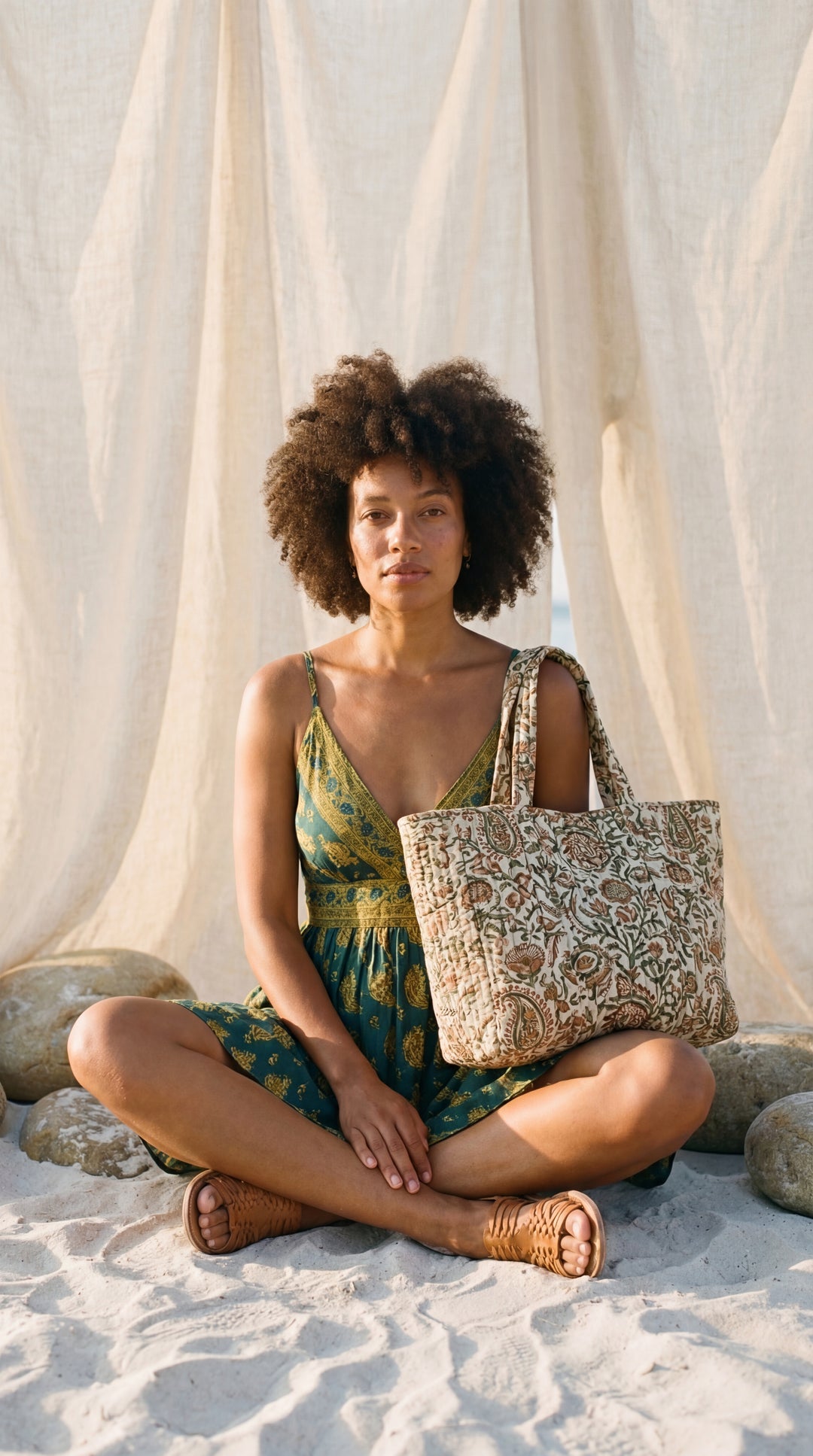 The "Sloane" Shirred Mini – Available in Sunset Orange & Botanical Green