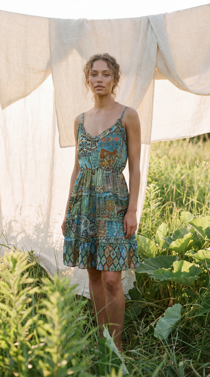 The "Kalia" Tiered Mini – Available in Emerald Green, Ocean Blue, Ruby Red & Royal Purple