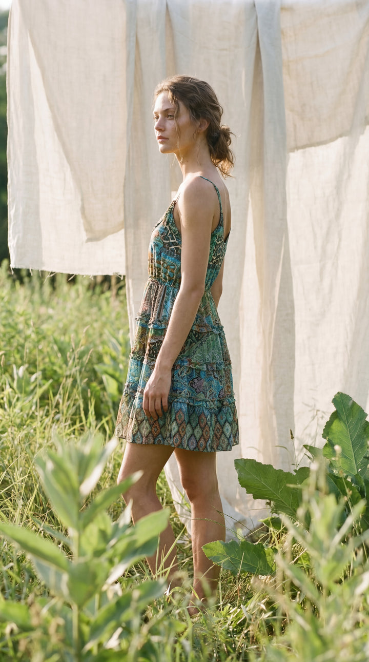 The "Kalia" Tiered Mini – Available in Emerald Green, Ocean Blue, Ruby Red & Royal Purple