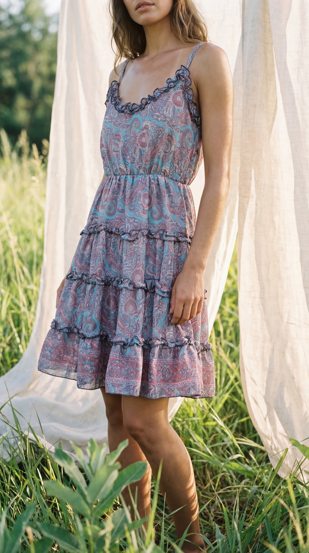The "Kalia" Tiered Mini – Available in Emerald Green, Ocean Blue, Ruby Red & Royal Purple