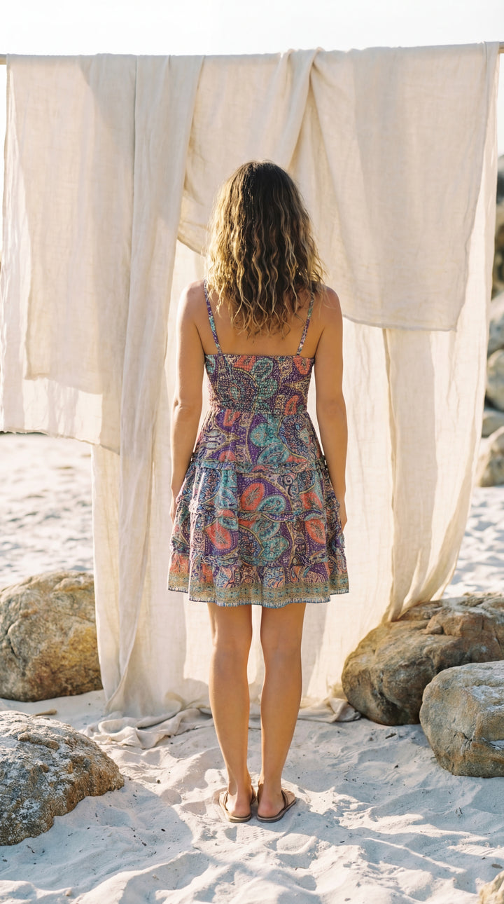 The "Kalia" Tiered Mini – Available in Emerald Green, Ocean Blue, Ruby Red & Royal Purple