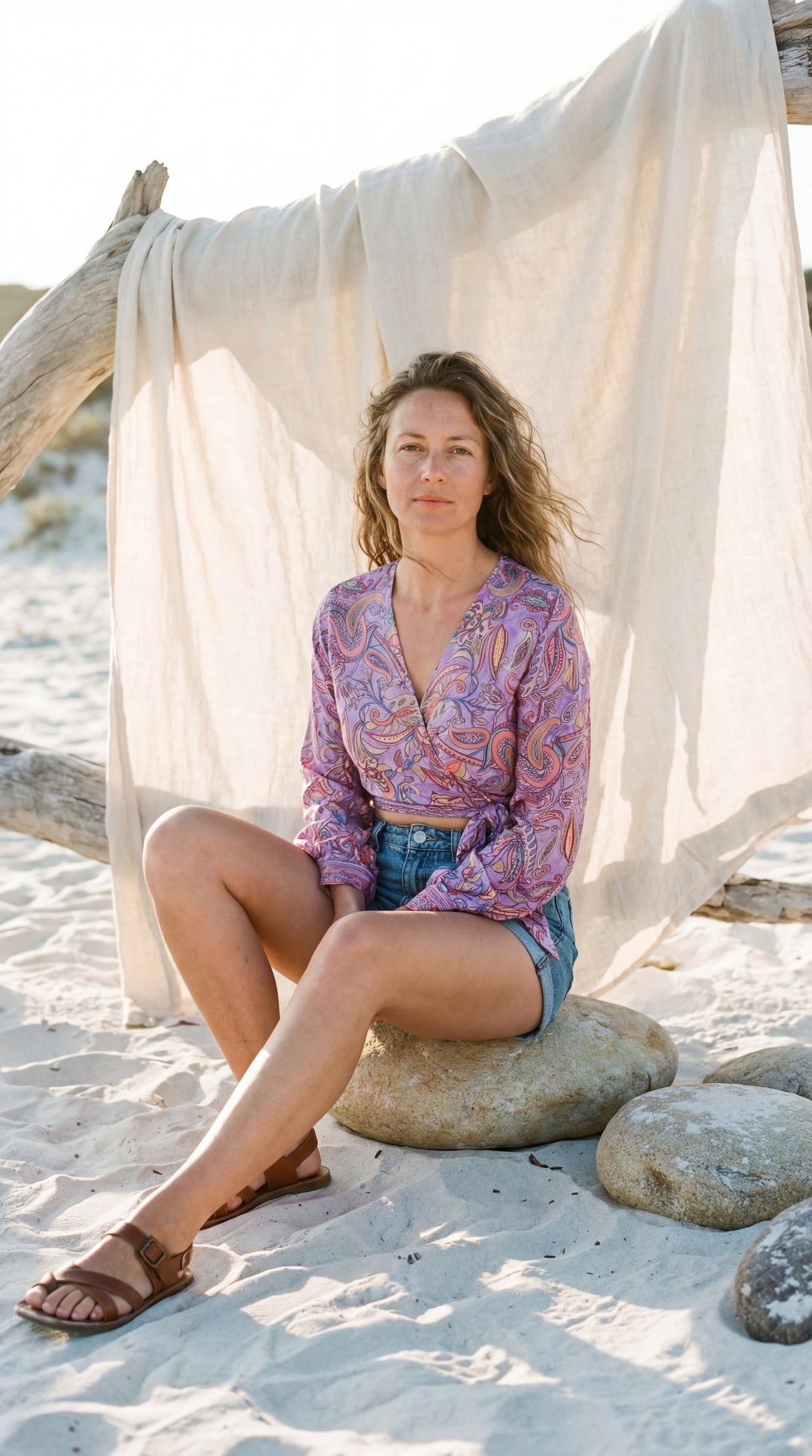 The "Seraphina" Silk Wrap – Available in Lagoon Blue & Orchid Pink