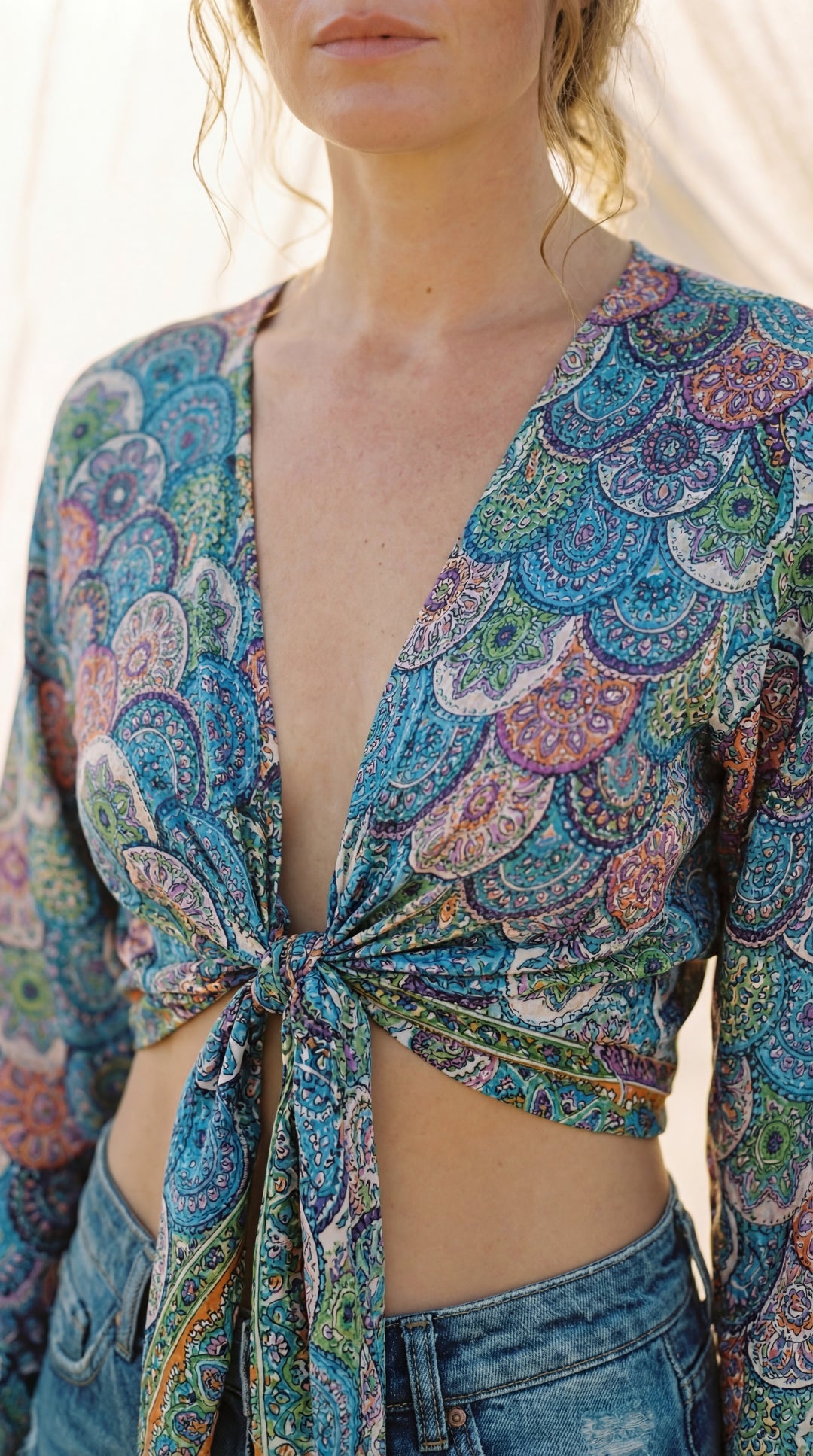 The "Seraphina" Silk Wrap – Available in Lagoon Blue & Orchid Pink