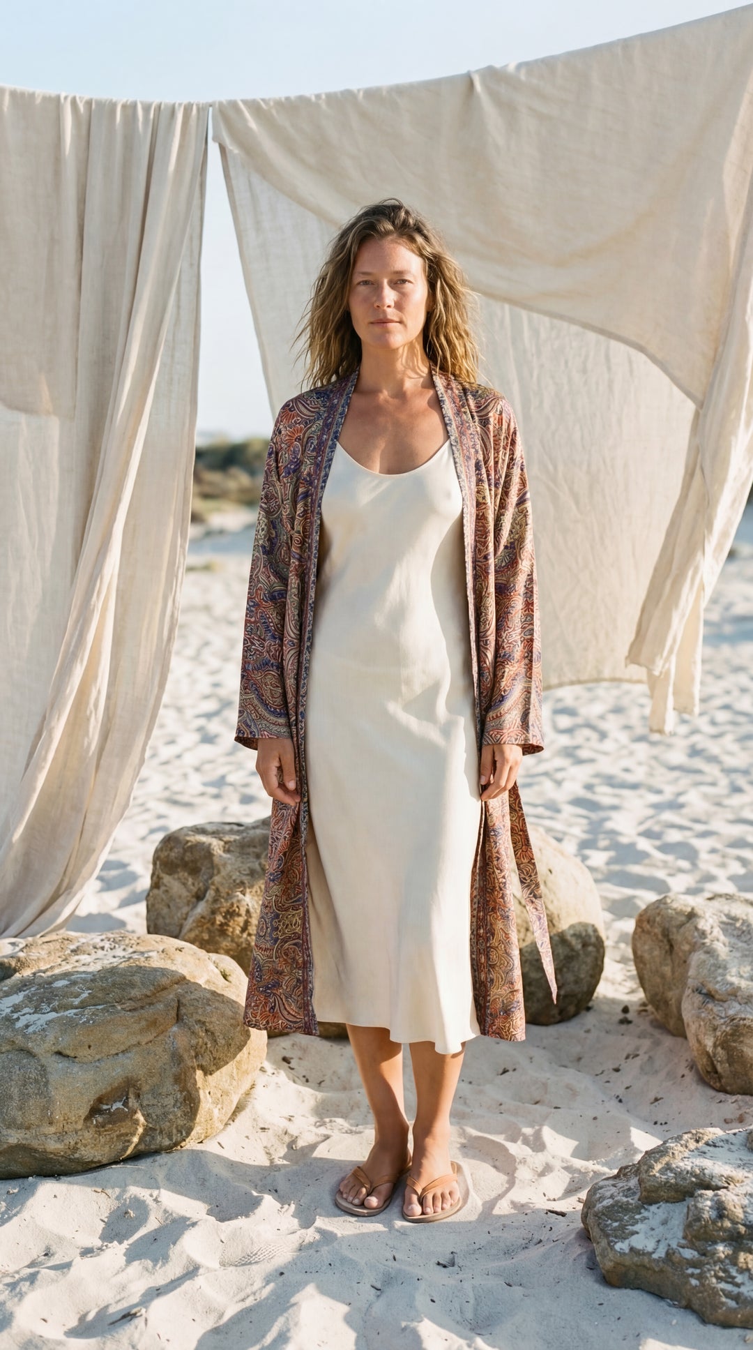 The "Luxe Oasis" Silk Kimono – Available in Midnight Black, Royal Purple & Peony Pink