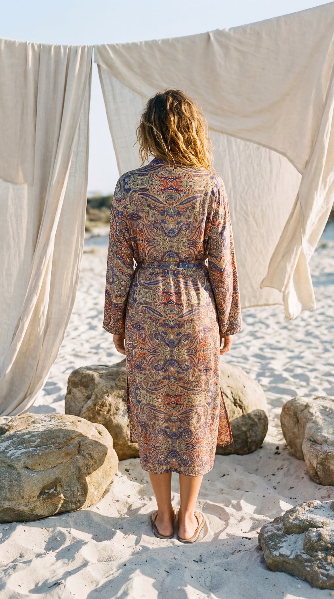 The "Luxe Oasis" Silk Kimono – Available in Midnight Black, Royal Purple & Peony Pink