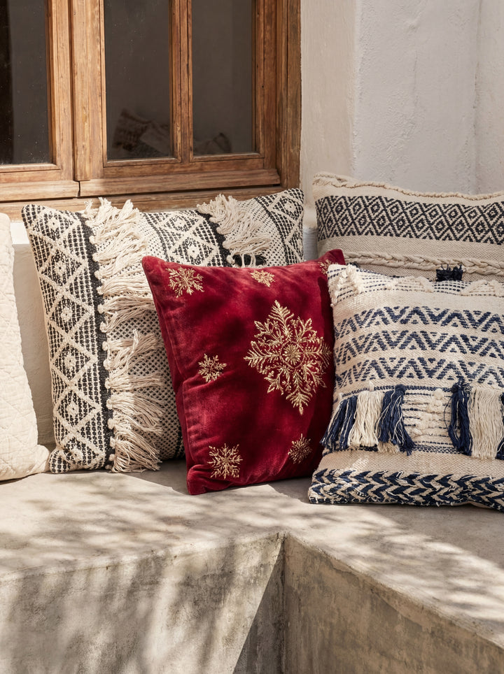 The Sacred Arch: 18x18" Heavyweight Textured Cotton Cushion – Artisans of Humanity Original
